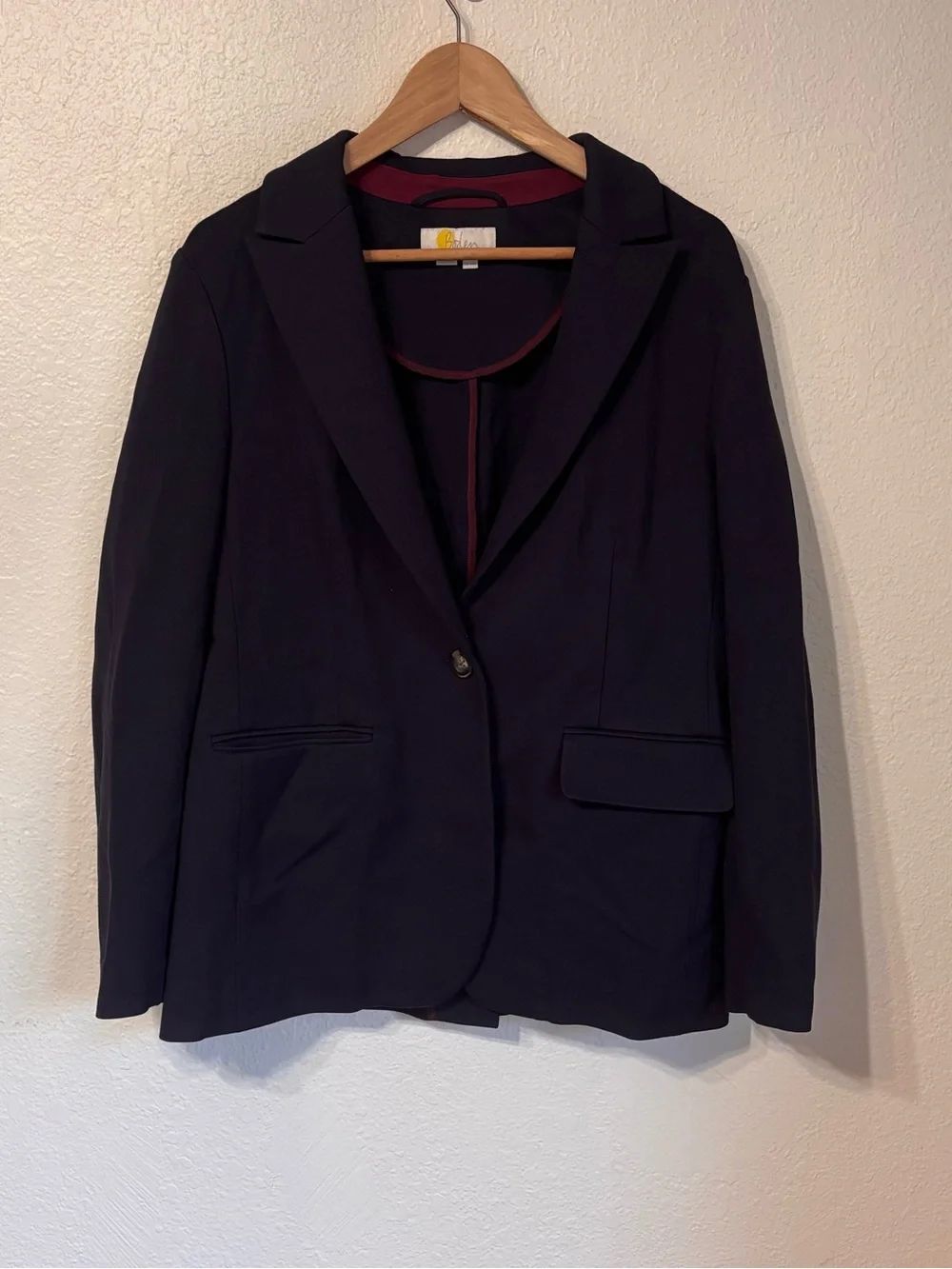 Boden Academia Single Breasted Blazer Size 12